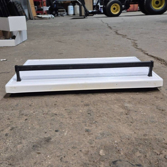 Used Atwood/ Wedgewood Oven Door ,White - 19" x 12 5/8" x 1 3/4"