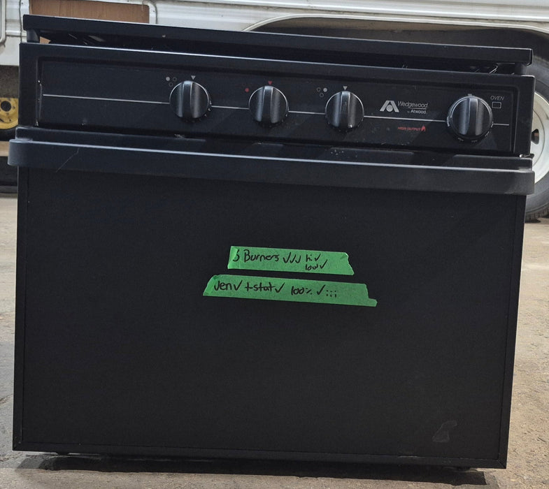 Used Atwood / Wedgewood Range Stove 3-Burner, 16 5/8 ” H - R-W1730BB