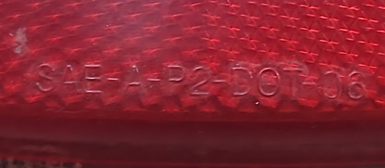 Used BARGMAN 59 LED : SAE-A-P2-DOT-06 Replacement Lens for Marker Light - Red - Young Farts RV Parts