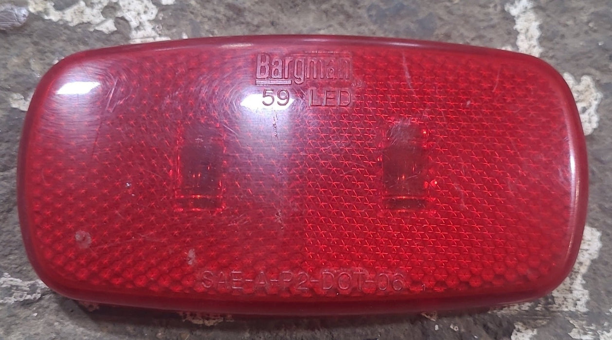Used BARGMAN 59 LED : SAE-A-P2-DOT-06 Replacement Lens for Marker Light - Red - Young Farts RV Parts