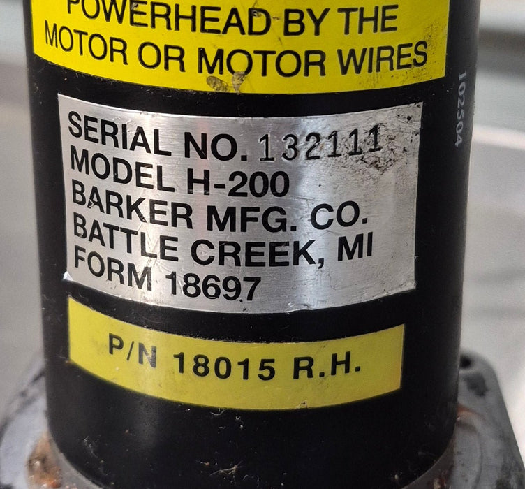 Used Barker RV Slide Out Motor - H-200 (18015 R.H.)