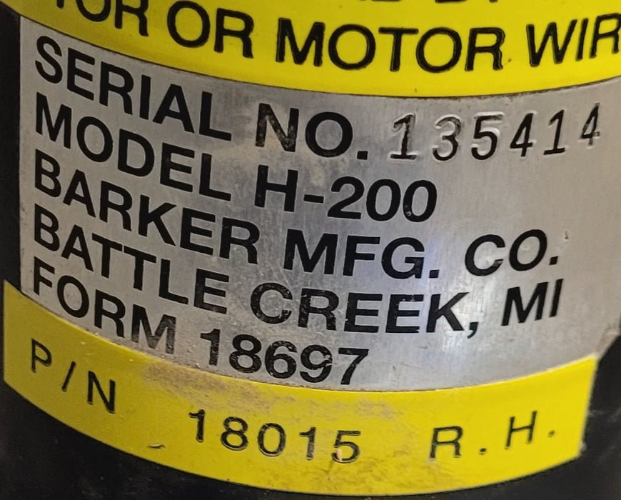 Used Barker RV Slide Out Motor - H-200 (18015 R.H.)