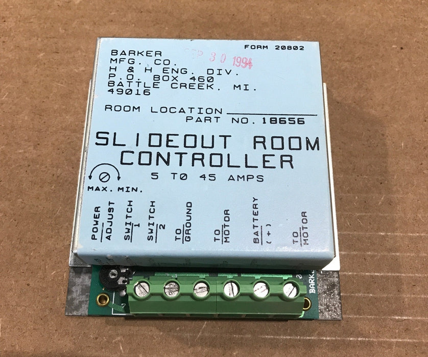 Used Barker Slide-Out Controller - 18656