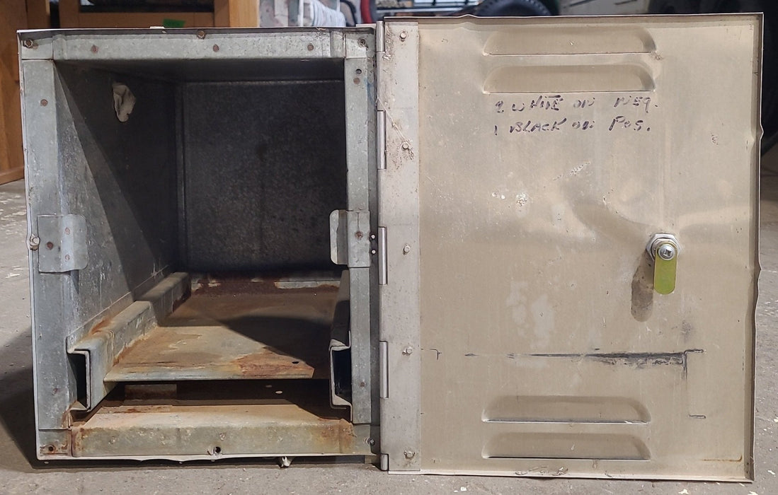 Used Battery Compartment Box With Slide Out Tray