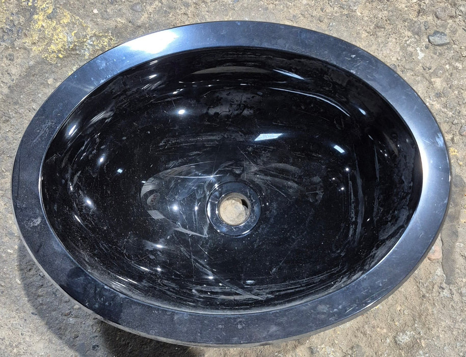 Used Bathroom Sink, Black - 13" x 10"