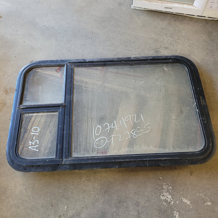 Used Black Radius Emergency Opening Window : 35 1/2" X 21 1/2" X 1 3/4" D