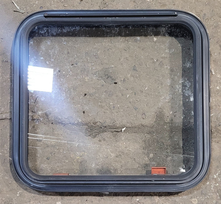 Used Black Radius Emergency Opening Window : 23 1/4" W x 21 1/2" H x 1 7/8"