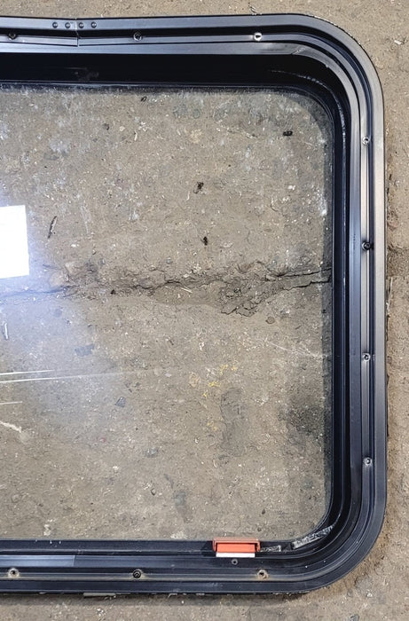 Used Black Radius Emergency Opening Window : 23 1/4" W x 21 1/2" H x 1 7/8"