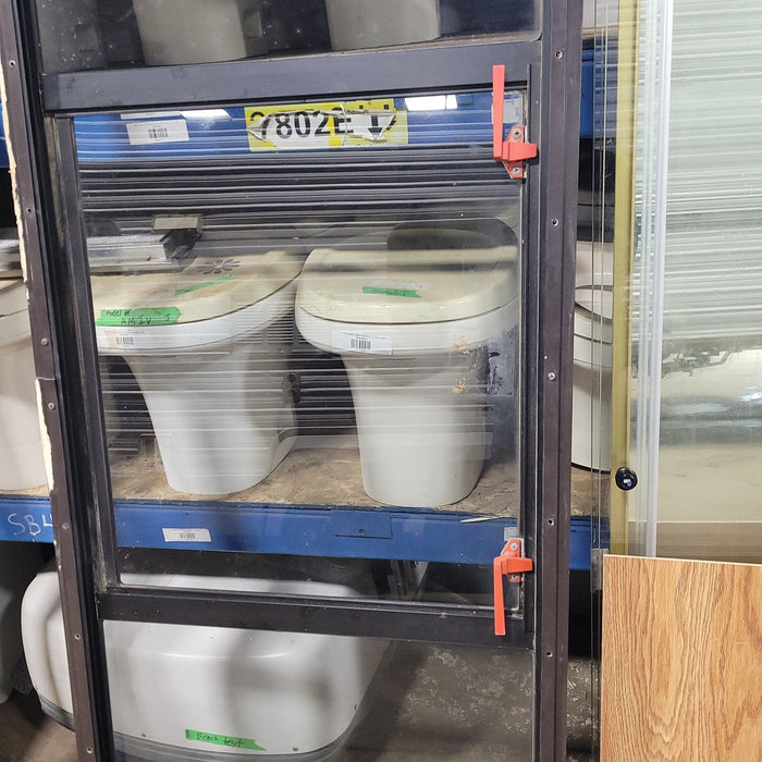 Used Black Radius Emergency Opening Window : 24" X 85" X 1" D
