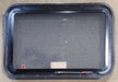 Used Black Radius Emergency Opening Window : 29 1/2" W x 19 1/4" H x 1 7/8" - Young Farts RV Parts