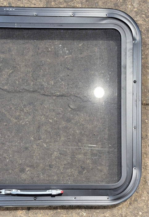 Used Black Radius Emergency Opening Window : 29 1/2" W x 21 1/2" H x 1 1/2"