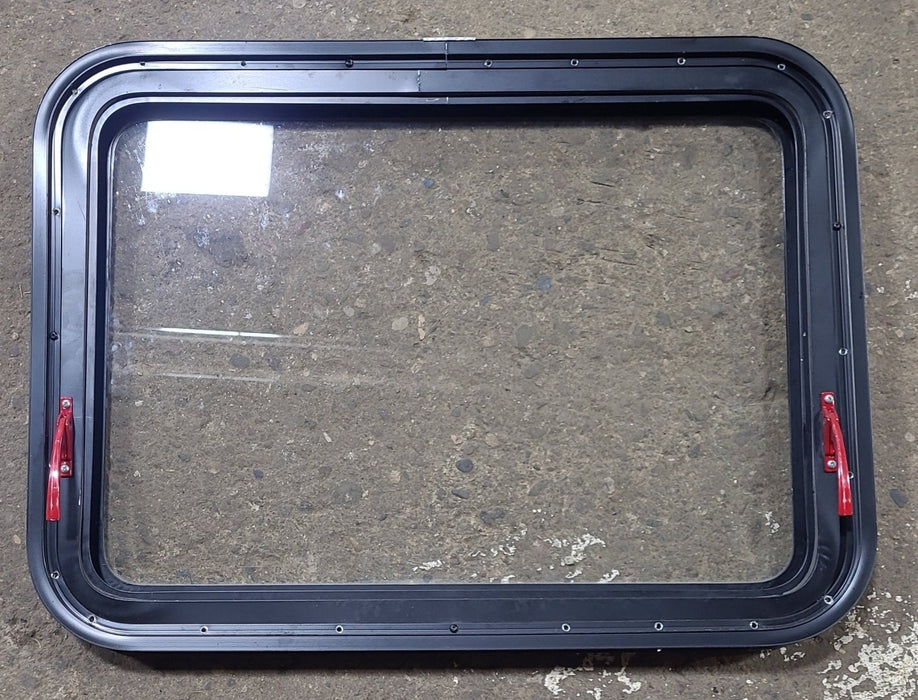 Used Black Radius Emergency Opening Window : 29 1/2" W x 21 1/2" H x 1 13/8" D