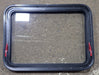 Used Black Radius Emergency Opening Window : 29 1/2" W x 21 1/2" H x 1 13/8" D - Young Farts RV Parts