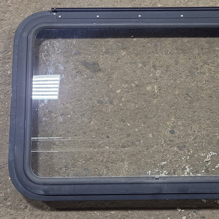 Used Black Radius Emergency Opening Window : 29 1/2" W x 21 1/2" H x 1 13/8" D