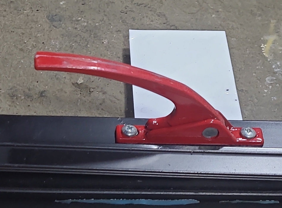 Used Black Radius Emergency Opening Window : 29 1/2" W x 21 1/2" H x 1 3/8" D