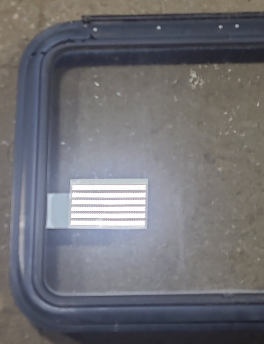 Used Black Radius Emergency Opening Window : 29 1/2" W x 21 1/2" H x 1 3/8" D