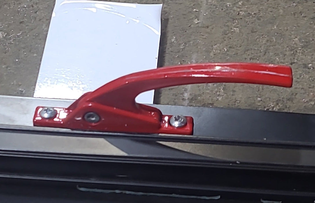 Used Black Radius Emergency Opening Window : 29 1/2" W x 21 1/2" H x 1 3/8" D