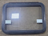 Used Black Radius Emergency Opening Window : 29 1/2" W x 21 1/2" H x 1 3/8" D - Young Farts RV Parts