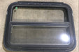 Used Black Radius Emergency Opening Window : 29 1/2" W x 21 1/2" H x 1 7/8" D - Young Farts RV Parts