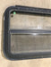 Used Black Radius Emergency Opening Window : 29 1/2" W x 21 1/2" H x 1 7/8" D - Young Farts RV Parts