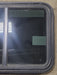 Used Black Radius Emergency Opening Window : 29 1/2" W x 21 1/2" H x 1 7/8" D - Young Farts RV Parts