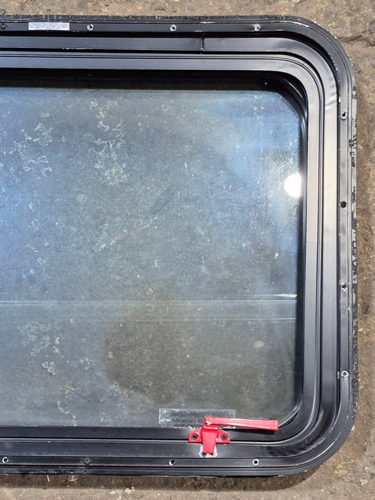 Used Black Radius Emergency Opening Window : 29 1/2" W x 21 1/2" H x 2" D