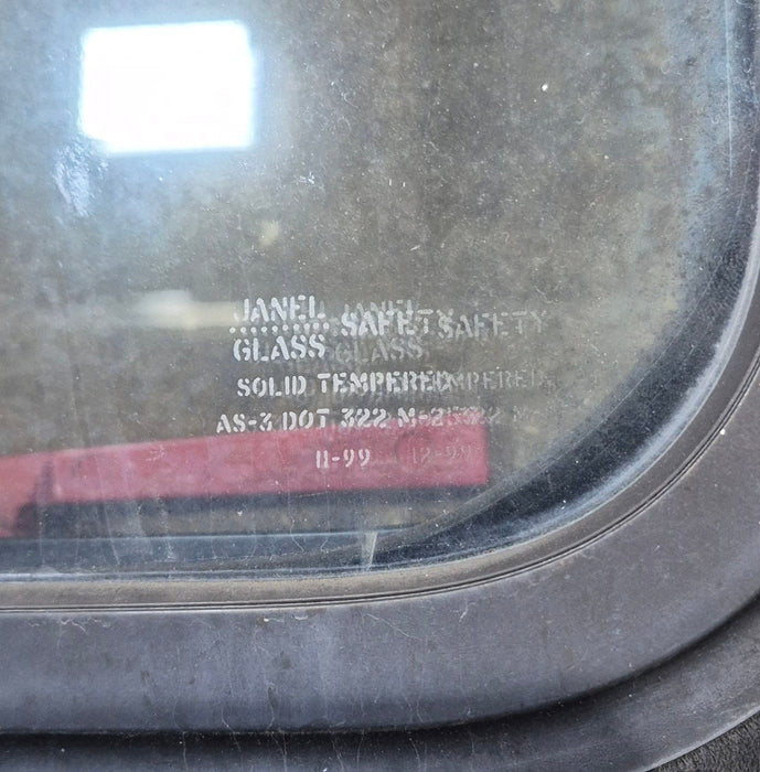 Used Black Radius Emergency Opening Window : 29 1/2" W x 21 1/2" H x 2" D