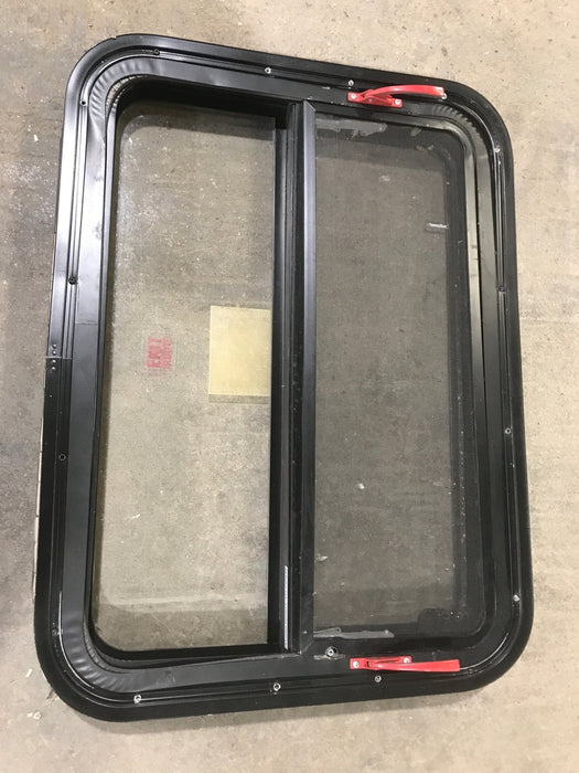 Used Black Radius Emergency Opening Window : 29 1/2" W X 29 1/2" H X 2" D