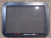 Used Black Radius Emergency Opening Window : 29 1/4" W x 21 1/4" H x 1 1/4" D - Young Farts RV Parts