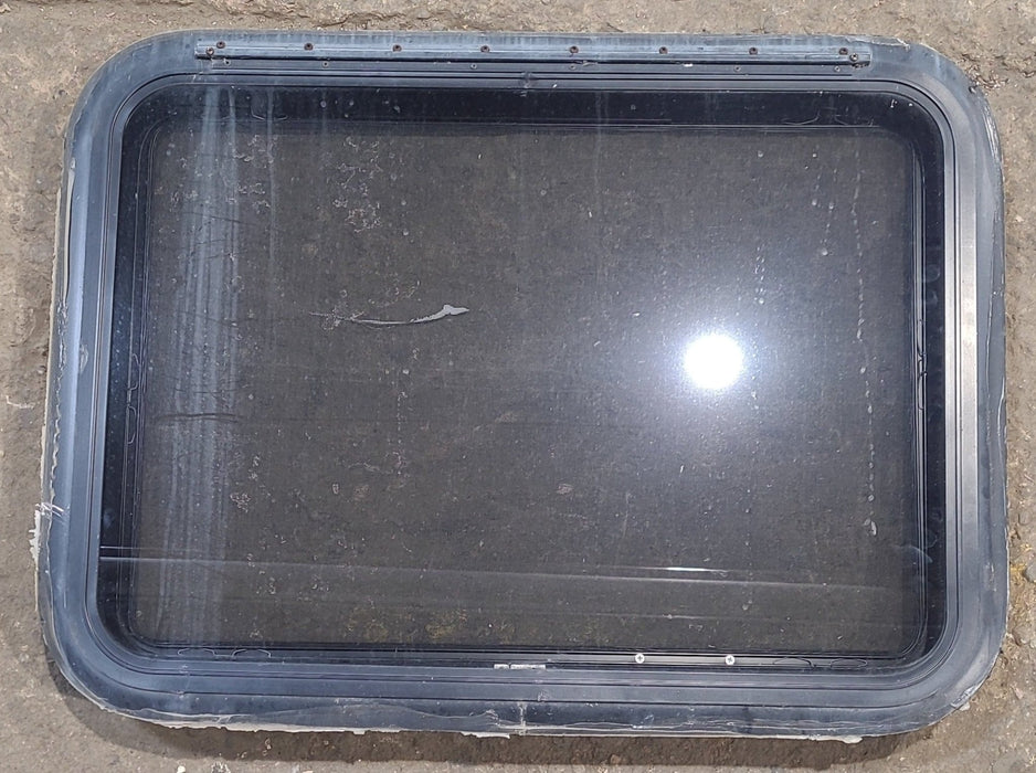 Used Black Radius Emergency Opening Window : 29 1/4" W x 21 1/4" H x 1 1/4" D
