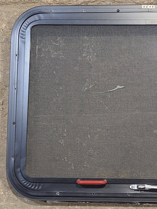 Used Black Radius Emergency Opening Window : 29 1/4" W x 21 1/4" H x 1 1/4" D