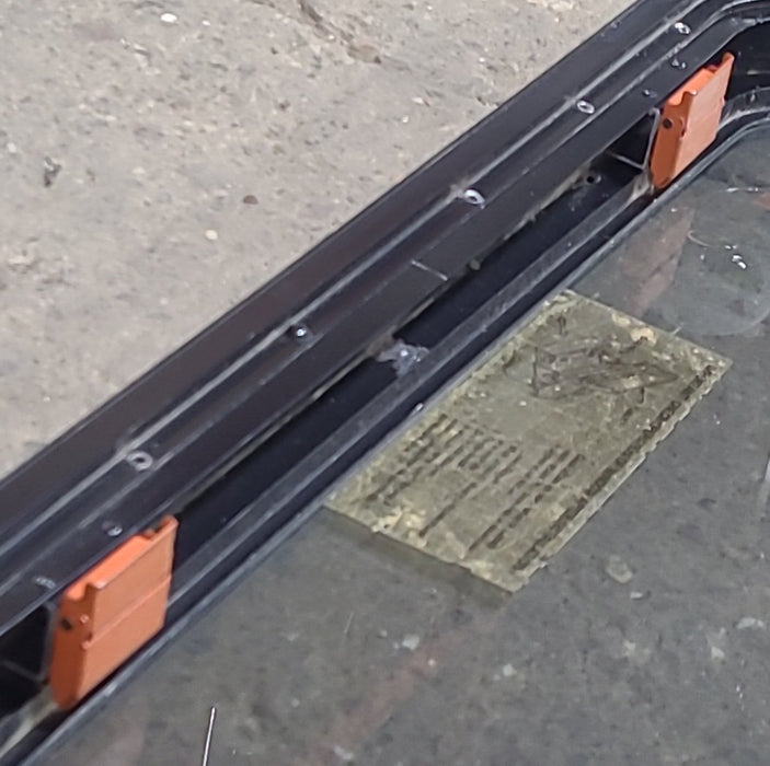 Used Black Radius Emergency Opening Window : 29 3/8" W x 22 1/2" H x 1 7/8" D