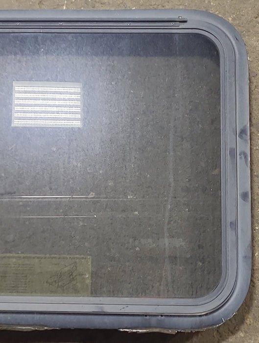 Used Black Radius Emergency Opening Window : 29 3/8" W x 22 1/2" H x 1 7/8" D
