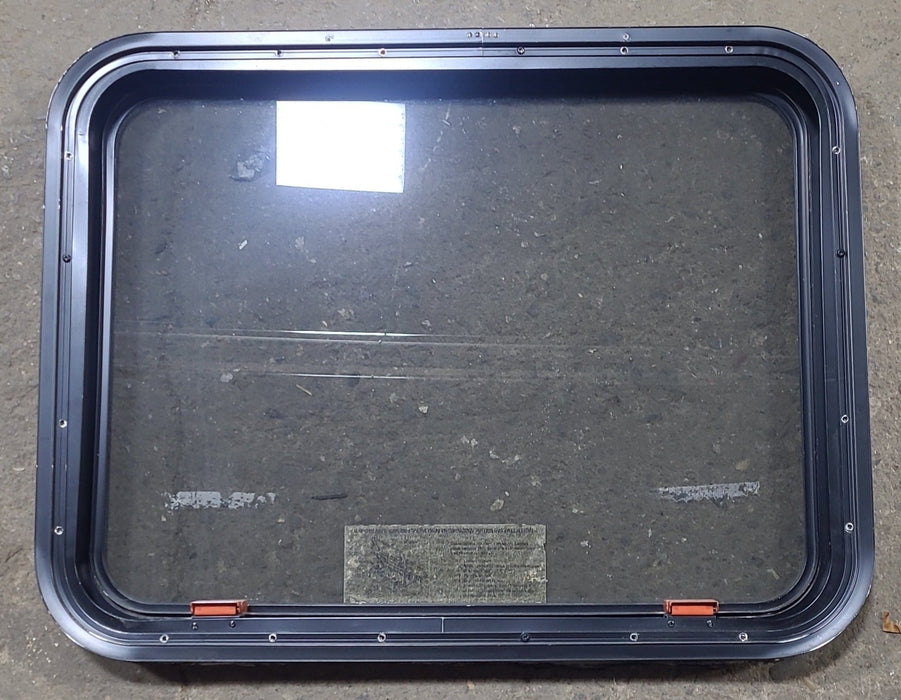 Used Black Radius Emergency Opening Window : 29 3/8" W x 22 1/2" H x 1 7/8" D