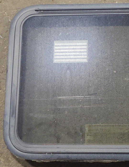 Used Black Radius Emergency Opening Window : 29 3/8" W x 22 1/2" H x 1 7/8" D