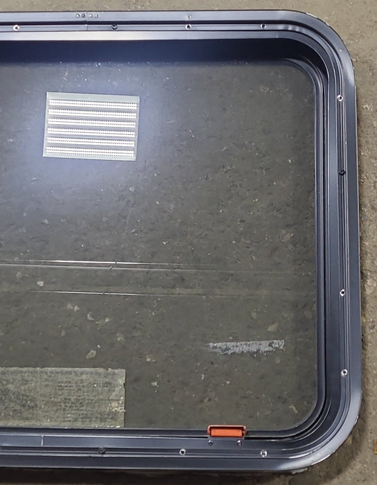 Used Black Radius Emergency Opening Window : 29 3/8" W x 22 1/2" H x 1 7/8" D