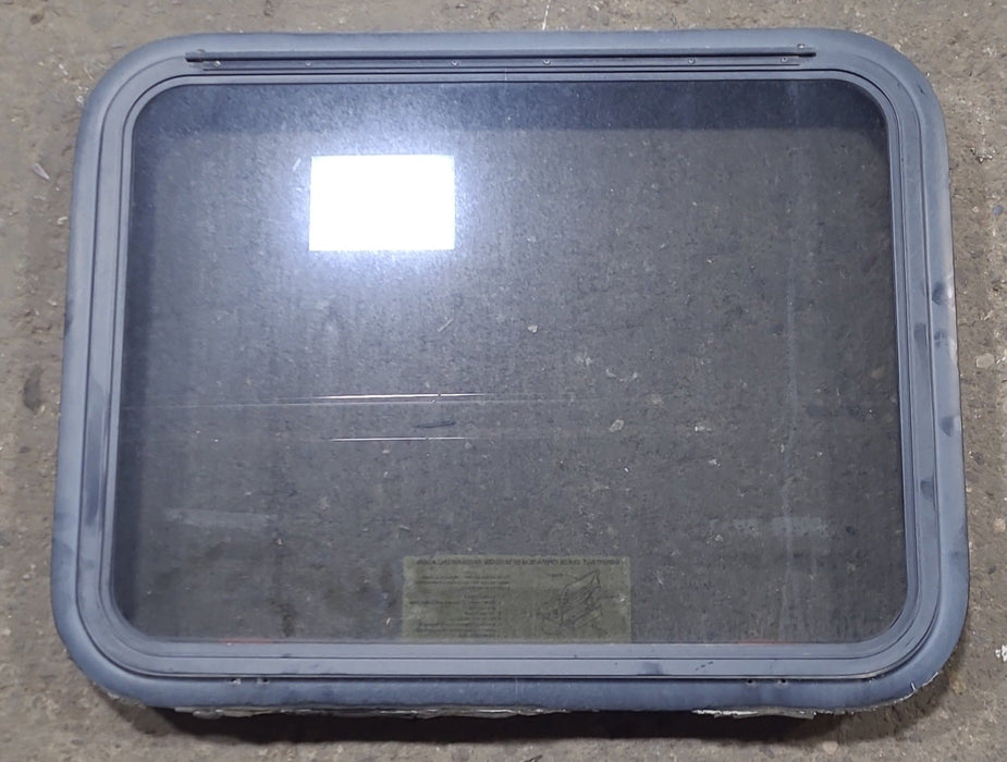 Used Black Radius Emergency Opening Window : 29 3/8" W x 22 1/2" H x 1 7/8" D