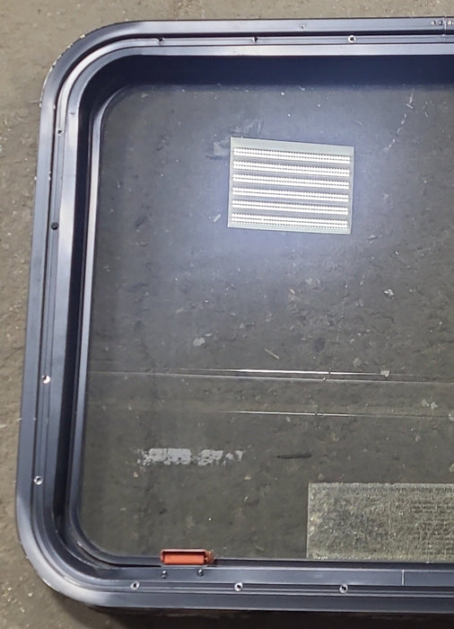 Used Black Radius Emergency Opening Window : 29 3/8" W x 22 1/2" H x 1 7/8" D