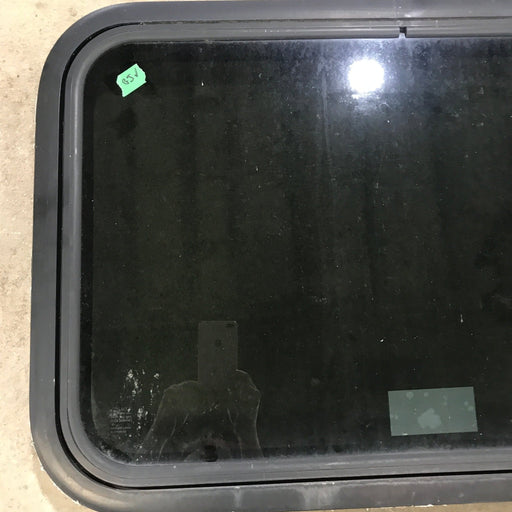 Used Black Radius Emergency Opening Window : 29.5" X 19.5" X 1.5" - Young Farts RV Parts