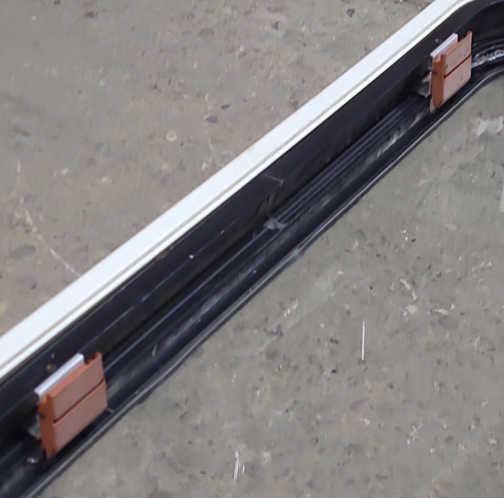 Used Black Radius Emergency Opening Window : 30 3/4" W x 18 3/4" H x 1 5/8" D