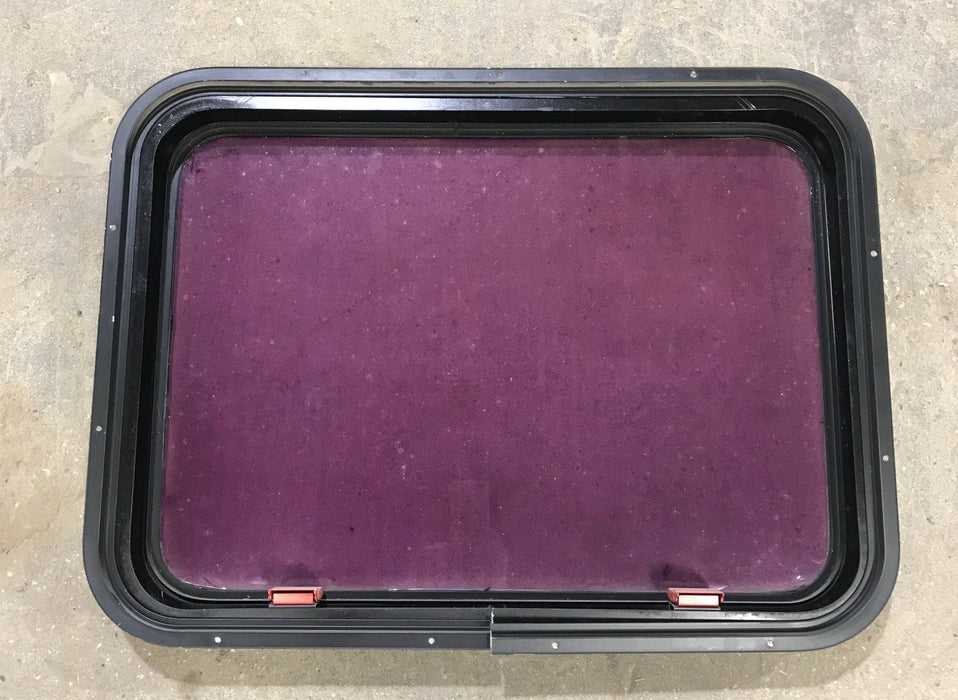 Used Black Radius Emergency Opening Window : 30 3/4" W x 22 1/2" H x 2" D