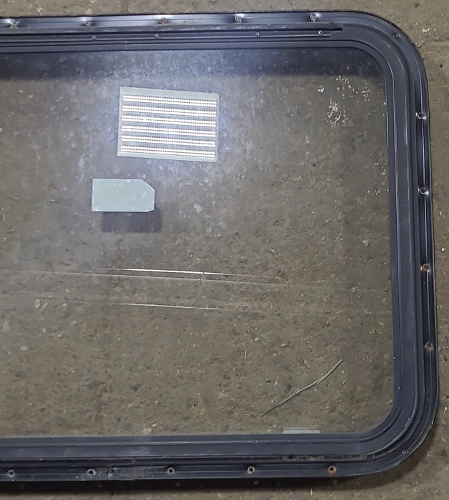 Used Black Radius Emergency Opening Window : 30 3/4" W x 23 3/4" H x 1 5/8" D