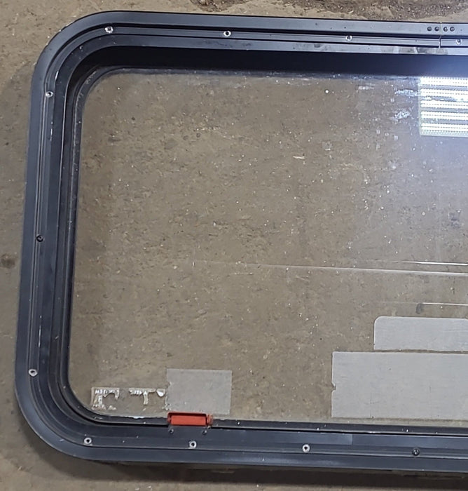 Used Black Radius Emergency Opening Window : 35 1/2" W x 18 1/2" H x 1 7/8" D