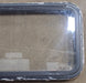 Used Black Radius Emergency Opening Window : 35 1/2" W x 18 1/2" H x 1 7/8" D - Young Farts RV Parts