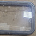 Used Black Radius Emergency Opening Window : 35 1/2" W x 18 1/2" H x 1 7/8" D - Young Farts RV Parts