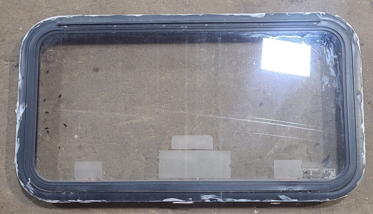 Used Black Radius Emergency Opening Window : 35 1/2" W x 18 1/2" H x 1 7/8" D