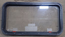 Used Black Radius Emergency Opening Window : 35 1/2" W x 18 1/2" H x 1 7/8" D - Young Farts RV Parts