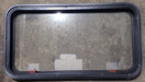 Used Black Radius Emergency Opening Window : 35 1/2" W x 18 3/4" H x 1 3/4" D - Young Farts RV Parts