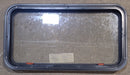 Used Black Radius Emergency Opening Window : 35 1/2" W x 18 3/4" H x 1 3/4" D - Young Farts RV Parts