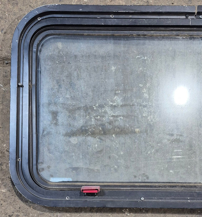 Used Black Radius Emergency Opening Window : 35 1/2" W x 19 1/2" H x 1 1/2" D